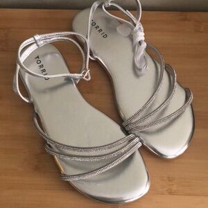 Torrid Silver Strappy Sandals